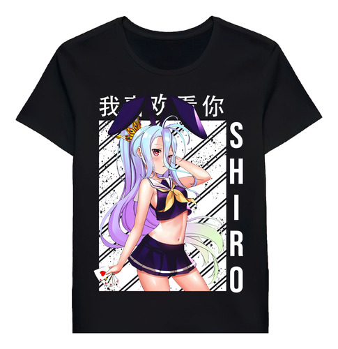 Remera No Game No Life Shiro 79063248