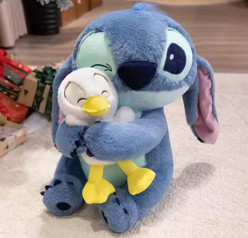 Peluche Stitch Con Patito Importado Cute 20cm C/u Stitch Patito 20cm