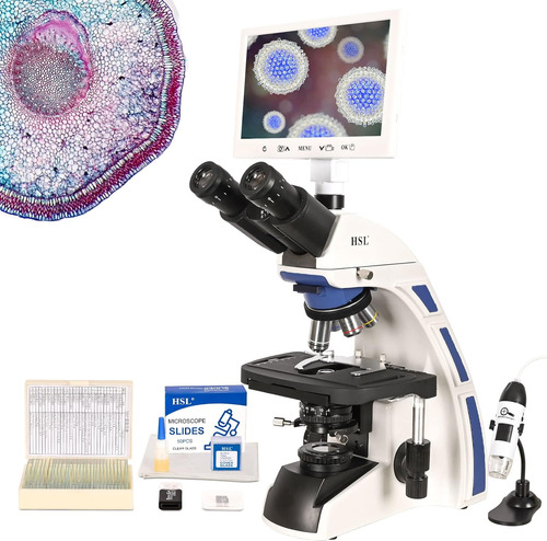 Hsl Microscopio Compuesto Trinocular Para Adultos