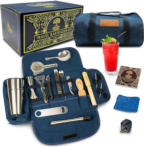 Kit De Barman De Viaje - Set De Bar Portátil Con Accesorios