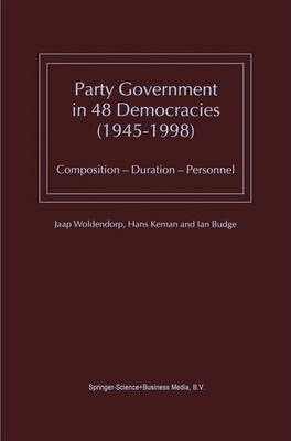 Libro Party Government In 48 Democracies (1945-1998) - Ja...