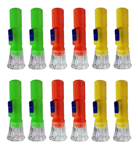 Kit 36 Lanternas Pequenas Led Chaveiro Lembrancinha Colorido Cor da lanterna Variadas