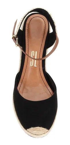 Sandália santa lolla espadrille preta sales