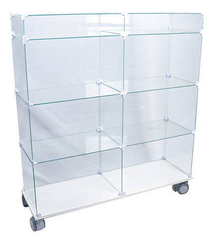 Balcao De Vidro Com Base Mdf - 1,20 X 1,10 X 0,40