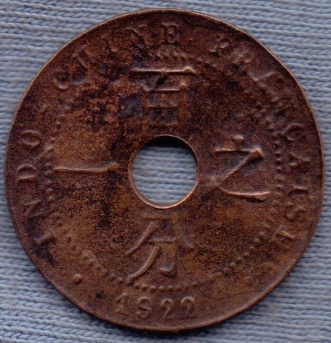 Indochina 1 Cent 1922 * Colonia Francesa *