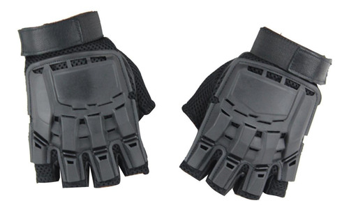 Guantes De Cuero Pu Guantes De Medio Dedo Sin Dedos Para Hom