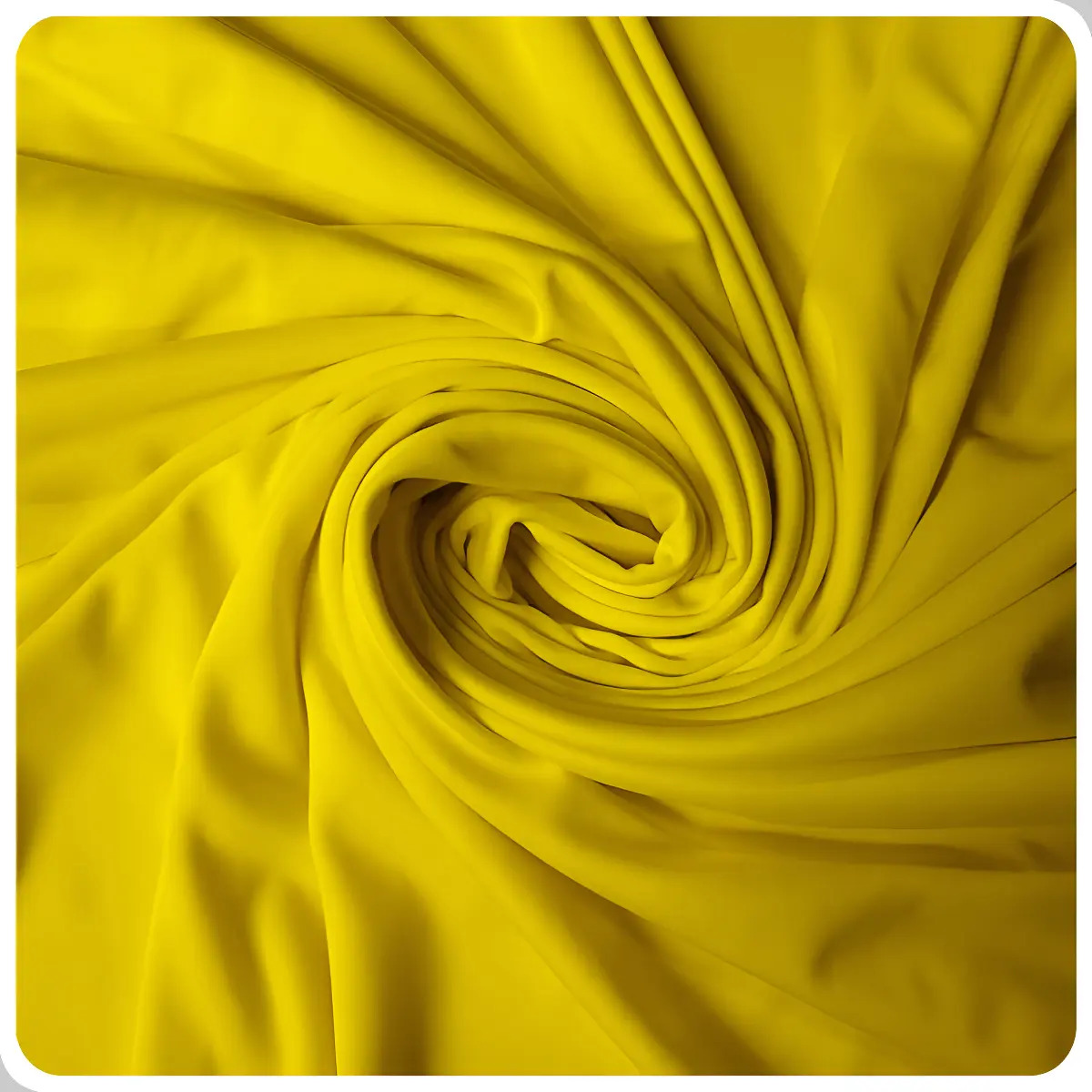 Tecido Suplex Poliéster Liso Amarelo Ouro 1x1,65m Moda Fitness