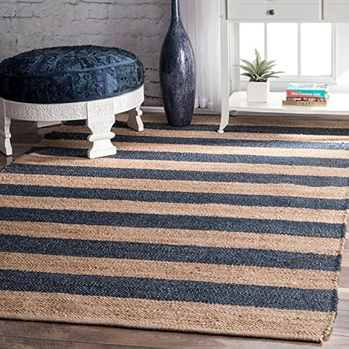 Nuloom Alisia Flatweave Stripes Yute Area Rug, 7' 6  X 9' 6 