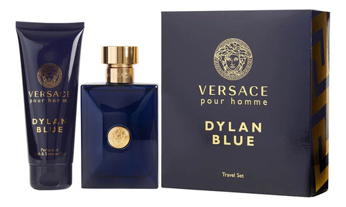 Set Perfume Versace Dylan Blue 100ml + Gel De Baño 100ml. 