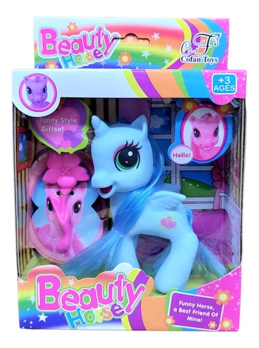  Muñeca Pony Unicornio Para Peinar Con Accesorios ELG 53154