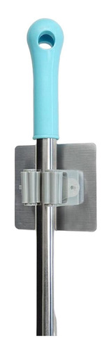 Imagen 5 de 10 de 5 Soportes Adhesivo Multiusos Escoba Trapeador Pared Colgar