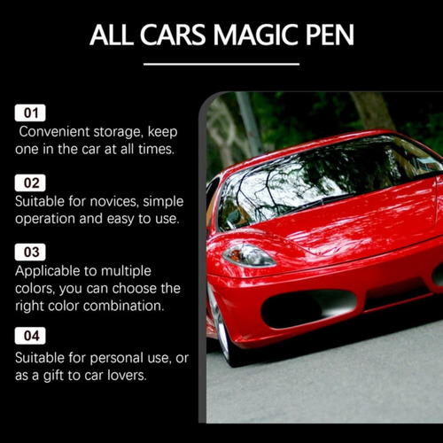 Magic Car Scratch Pen, Rapid Scratch Arcording Of Surface Br