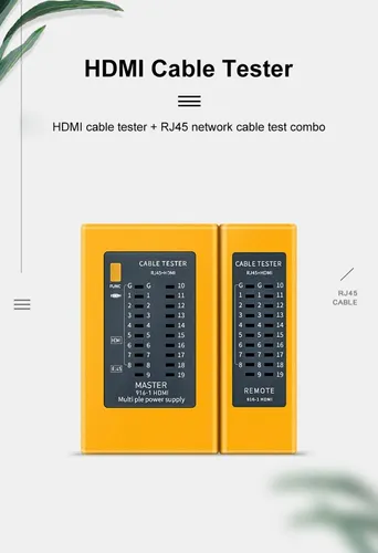 Tester De Red Y Hdmi Probador De Cables Rj45 Rj11 Utp Hdmi