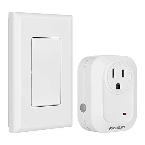 Wireless Wall Switch Remote Control Outlet, No Wiring N...