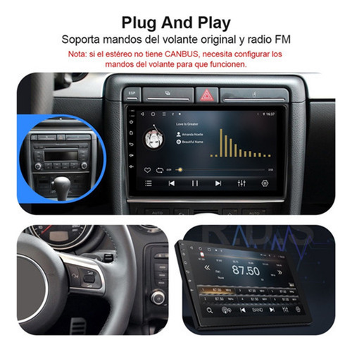A Estéreo Cámara 1+32gb Para Audi A4 S4 Rs4 2002-2008 Gps