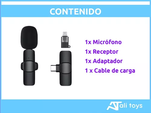 Microfono Inalambrico Corbatero Clip Para iPhone Android Color Android /iPhone
