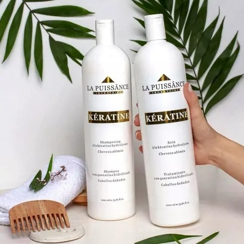 La Puissance Keratina Combo Shampoo + Acondicionador 1 Litro