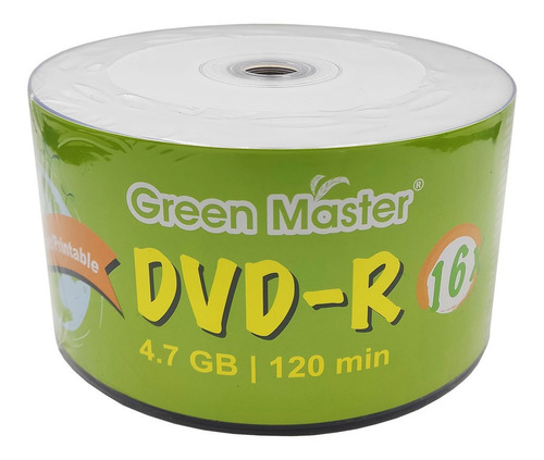 600 Dvd Green Master Imprimible Full Face 4.7 Gb 16x 