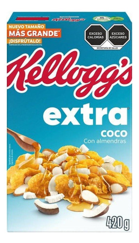 Cereal Kellogg's Extra Sabor A Coco Mezclado Con Almendras R