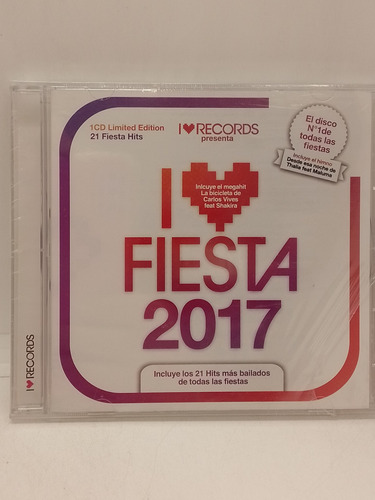 I Love Fiesta 2017 Cd Nuevo 