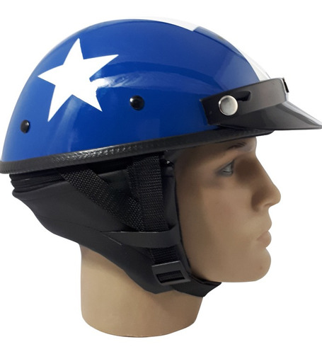 Capacete Custom Classic Capitão America Ccc076