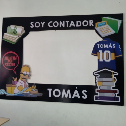 Imagen 5 de 9 de Marcos Selfies Personalizados Me Recibí Contador Egresado