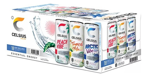 Celsius Live Fit Bebida Energética Vegana 354mlc/u Importado
