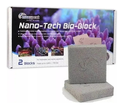 Medio biológico Nano-tech Bioblock Maxspect de 2 piezas