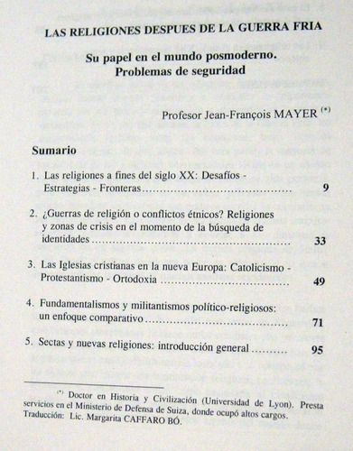 Mayer Las Religiones Después De La Guerra Fría Seguridad