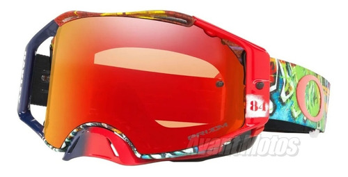 Antiparra Oakley Motocross Jeffrey Herlings Edition Avant Color de la lente espejado Rojo Color del armazón Rojo Talle Ajustable