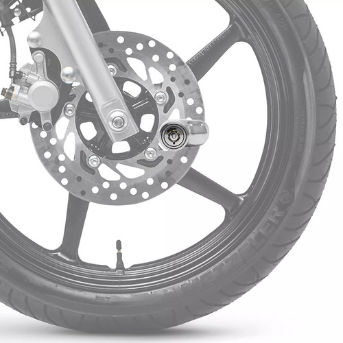 Imagem 5 de 5 de Trava Anti Roubo Furto Para Moto Freio A Disco Dianteiro