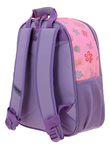 Mochila Escolar Kinder Princesas Chenson Lila Princesas
