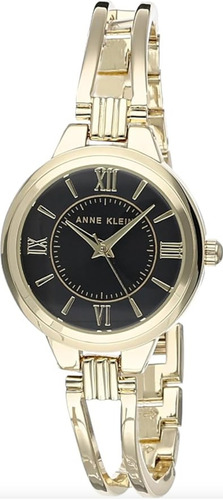 Anne Klein Reloj Brazalete De Mano Mujer Ak/3958bkgb Dht Color de la correa Dorado Color del bisel Dorado Color del fondo Negro
