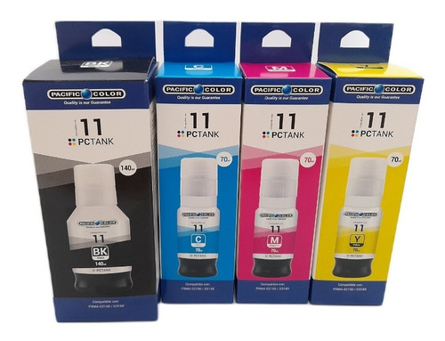 Pack 4 Tintas Gi-11 Alternativa Bk C M Y G2160 G3160