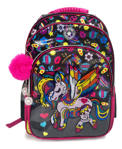 Mochila De Espalda 18'' Unicornio Phi Phi Bags 102430