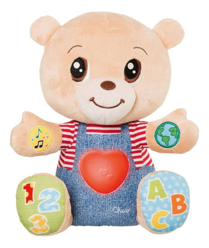 Peluche Interactivo Chicco Teddy Enseña Emociones Bilingüe