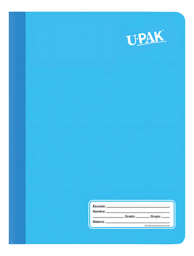 Cuaderno UPAK Cosido Profesional 100 hojas cuadro chico pack x 6 20.2cm x 26.2cm colores color varios
