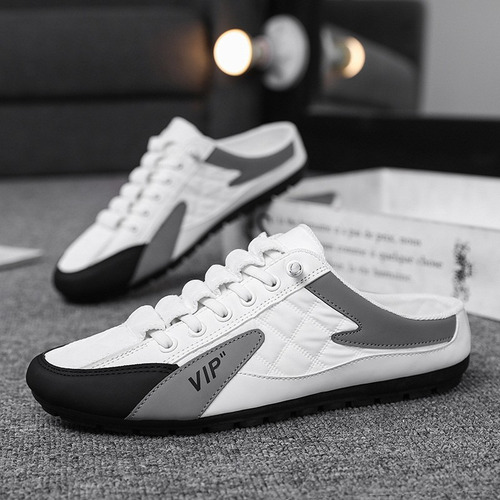 Hombres Slip On Mule Sneakers Zapatos Deportivos Casuales