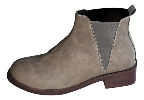 Bota Tobillo Para Mujer Comoda Tacon Grueso Invierno Vintage