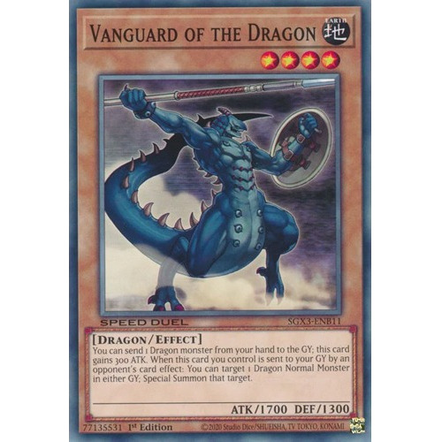 Vanguard Of The Dragon (sgx3-enb11) Yu-gi-oh!