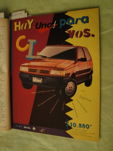 Publicidad Fiat Uno Año 1995