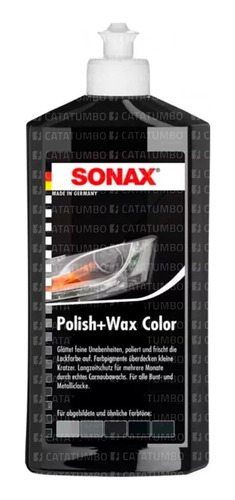 Sonax Polish & Wax Abrillantador Y Cera Color Negro 500 Ml