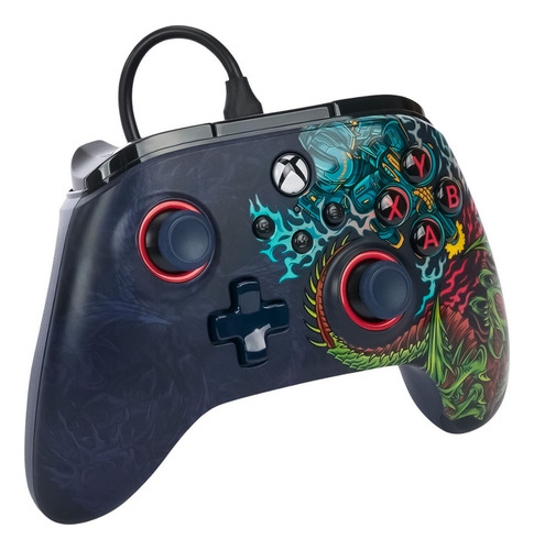 Control Joystick Xbox Power A Series X/s Cosmic Clash Meda Color Negro