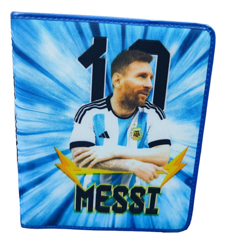 Carpeta Messi Argentina Con Cierre Nº 3 Escolar V Crespo 