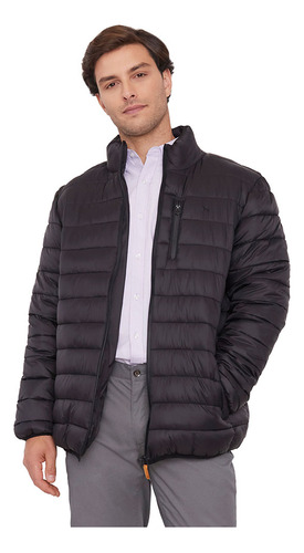 Parka Hombre Poliéster Reciclado Negro Corona