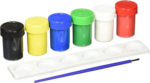 Pintura Témpera Escolar Pelikan 12 Colores De 25 Ml + Godete