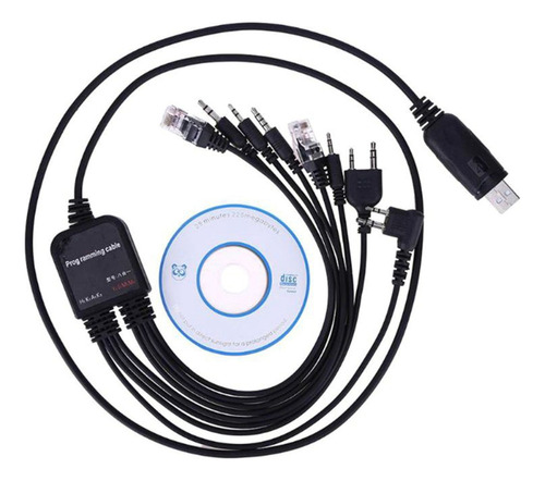 Cable De Programación Usb 8 En 1 Para Baofeng Kenwood Puxing