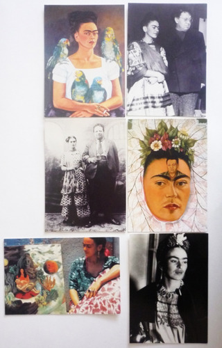6 Tarjetas Postales Frida Kahlo Numero 6 
