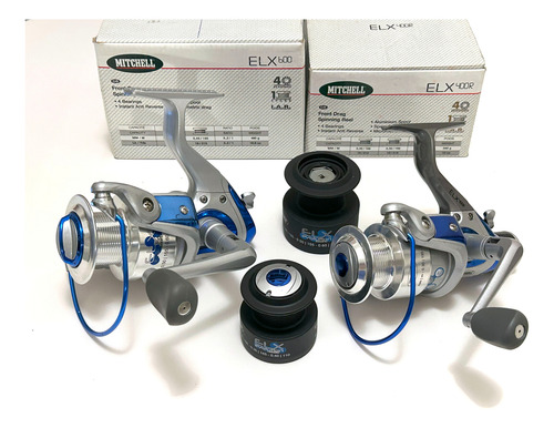Reel Mitchell Elx 400r / Elx 600 Plateado Derecho/izquierdo