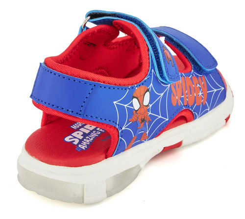 Sandalia Casual Spidey Para Niño Ajustable Azul